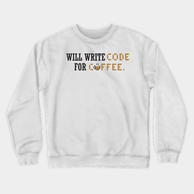 write code for coffee Crewneck Sweatshirt by nektarinchen